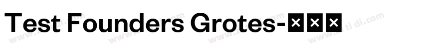 Test Founders Grotes字体转换